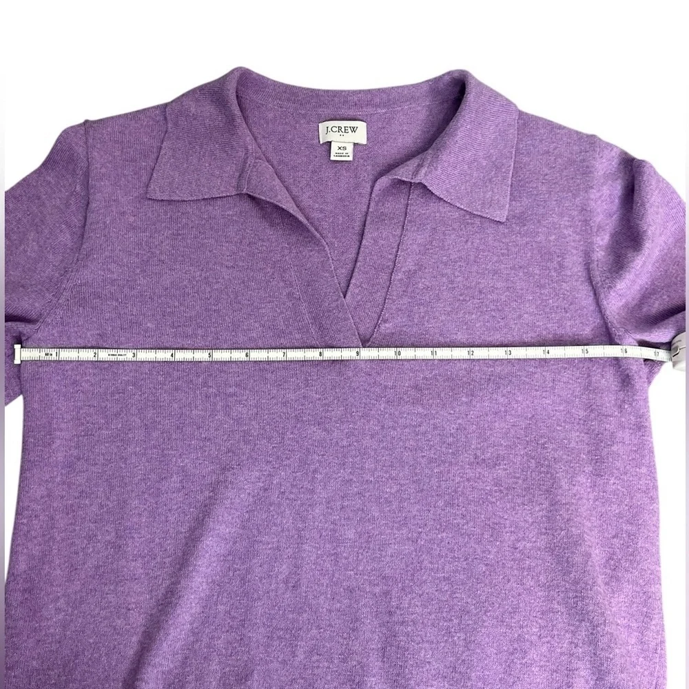 J. Crew Polo Sweater in Vibrant Orchid, Size XS